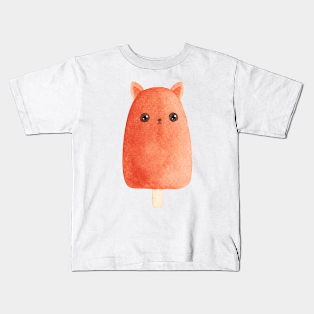 Cute popsicle Kids T-Shirt by shoko